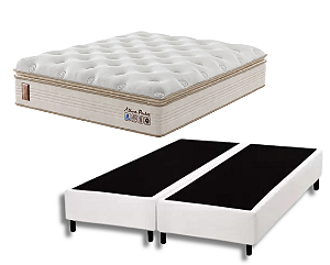 Conjunto Box Queen (Colchão Allure Pocket Solar + Base Box)