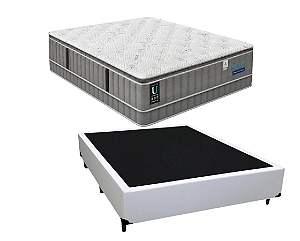 Conjunto Box Casal (Colchão ConfortGel ICE Plumatex + Base Box)