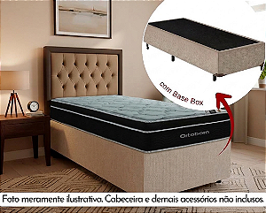 Conjunto Box Solteiro (Colchão Elegant Superpocket Ortobom + Base Box)