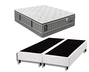 Conjunto Box Queen (Colchão ConfortGel ICE Plumatex + Base Box)