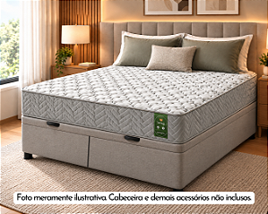 Conjunto Baú Queen (Colchão Wing Americanflex + Base Baú Econ. 36cm)