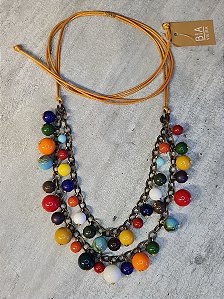 Colar Bolas Color