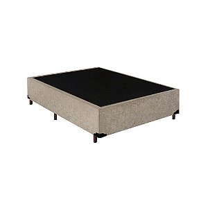 Cama Box Casal AColchoes Suede Bege 40x138x188
