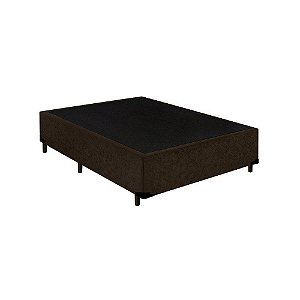 Cama Box Casal AColchoes Suede Marrom 40x138x188