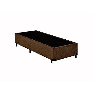 Cama Box Solteiro AColchoes Suede Marrom 40x78x188