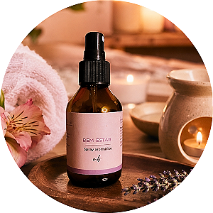 Spray Aromaterapia Bem-estar e Relaxamento - óleos essenciais de Lavanda e Laranja 100ml