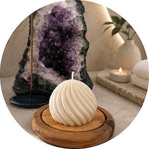 Vela Decorativa Espiral