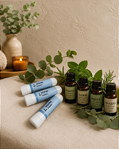 Inalador de aromaterapia- RESPIRE - Óleos essenciais para te ajudar a respirar melhor