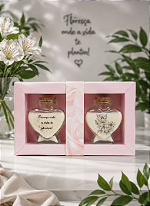 Kit Mini Velas Aromáticas - Floresça onde a vida te plantar .