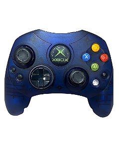 Controle Xbox Classico Translucido Azul