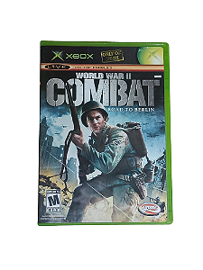 WORLD WAR II COMBAT - ROAD TO BERLIN - USADO - XBOX CLASSICO