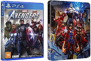 MARVEL´S AVENGERS + STEEBOOK - NOVO - PS4