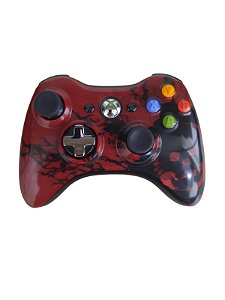 CONTROLE SEM FIO XBOX 360 WIRELESS - EDITION: GEARS OF WAR 3 - USADO