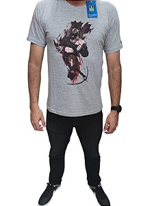 CAMISETA KRATOS E ATREUS - CINZA (G)