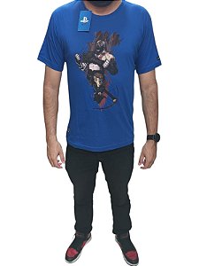 CAMISETA KRATOS E ATREUS - AZUL (G)