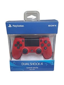 CONTROLE SONY PS4 SEM FIO VERMELHO - USADO