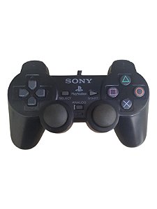 CONTROLE SONY PS2  DETALHE ANALOGICO - USADO