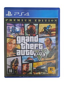 GTA V PREMIUM EDITION - SEM MAPA - USADO - PS4
