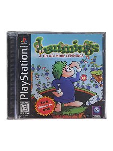 LEMMING & OH NO! MORE LEMMINGS - USADO - PS1