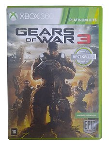 GEARS OF WAR 3 - S/ MANUAL - USADO - XBOX 360
