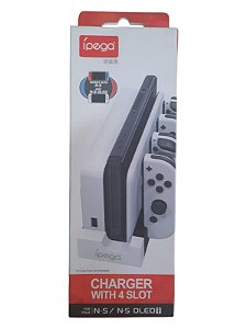 BASE CARREGAMENTO DOCK JOY-CON - WHITE - NOVO - NINTENDO SWITCH