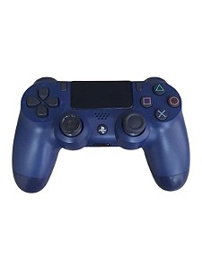 CONTROLE SONY AZUL MIDNIGHT - DETALHE NO ANALÓGICO - USADO - PS4
