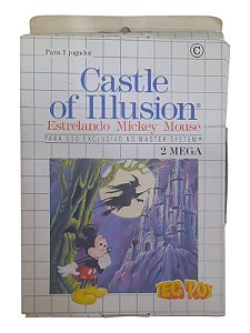 CASTLE OF ILUSION: ESTRELANDO MICKEY MOUSE - USADO - MASTER SYSTEM