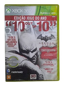 EDIÇÃO JOGO DO ANO: BATMAN ARKHAM CITY - USADO - XBOX 360