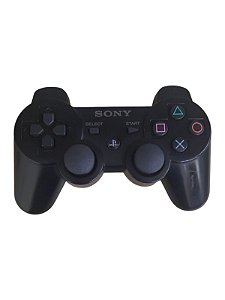 CONTROLE SONY PS3 DUALSHOCK 3 WIRELESS - C/ DETALHES - USADO