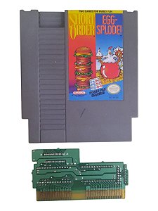 SHORT ORDER/ EGGSPLODE - USADO - NINTENDO NES