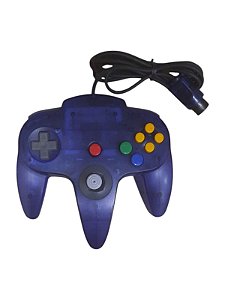 CONTROLE NINTENDO 64 ROXO UVA TRANSLÚCIDO - USADO