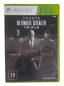 PACOTE ULTIMATE STEALTH TRIPLE - USADO - XBOX 360