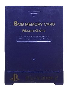 MEMORY CARD 8MB FUJIWORK - ROXO - USADO - PLAYSTATION 2