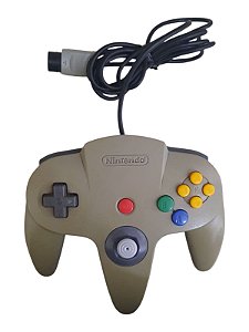 CONTROLE NINTENDO 64 - C/DETALHES - USADO