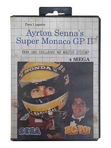 AYRTON SENNA´S SUPER MONACO GP II - C/ DETALHES - USADO - MASTER SYSTEM