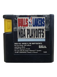 BULLS VS LAKERS PLAYOFFS - USADO - MEGA DRIVE/ SEGA GENESIS