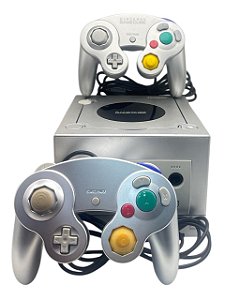 NINTENDO GAMECUBE PRATA - DESBLOQEUADO