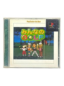 PLAYSTATION THE BEST: MINNA NO GOLF - C/DETALHE - JP - USADO - PS1