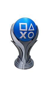 TROFEU PLATINA PLAYSTATION - IMPRESSAO 3D