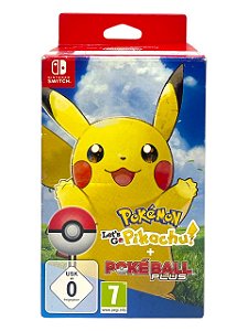 POKÉMON LET´S GO PIKACHU + POKÉ BALL PLUS - EURO - USADO - SWITCH