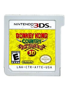 DONKEY KONG COUNTRY RETURNS 3D - APENAS MÍDIA - USADO - NINTENDO 3DS