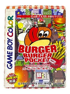 BURGUER BURGUER POCKET HAMBURGER SIMULATION - JP - USADO - GAME BOY