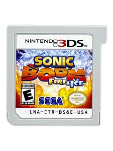 SONIC BOOM: FIRE & ICE - APENAS MIDIA - USADO - NINTENDO 3DS