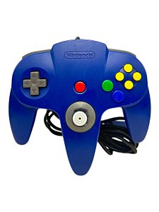 CONTROLE NINTENDO 64: AZUL - USADO