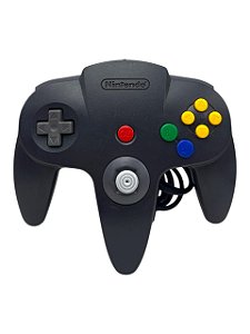 CONTROLE NINTENDO 64: CINZA CHUMBO - USADO
