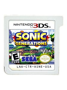 SONIC GENERATIONS - APENAS MÍDIA - USADO - NINTENDO 3DS