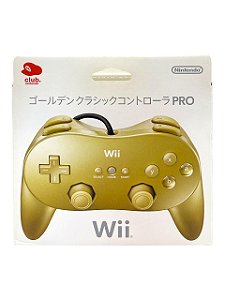 CONTROLE PRO NINTENDO WII (GOLDEN EDITION) - USADO