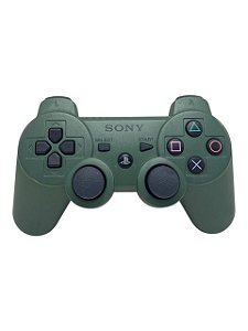 CONTROLE SONY PS3 DUALSHOCK 3 WIRELESS - JUNGLE GREEN - USADO