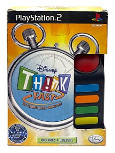 DISNEY TH!NK FAST - PLAYSTATION 2 - NOVO