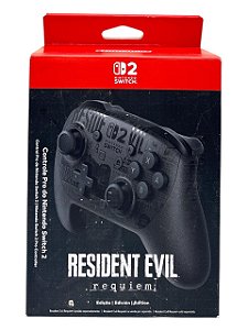 PRO CONTROLE NINTENDO SWITCH 2 - RESIDENT EVIL REQUIEM EDITION - NOVO